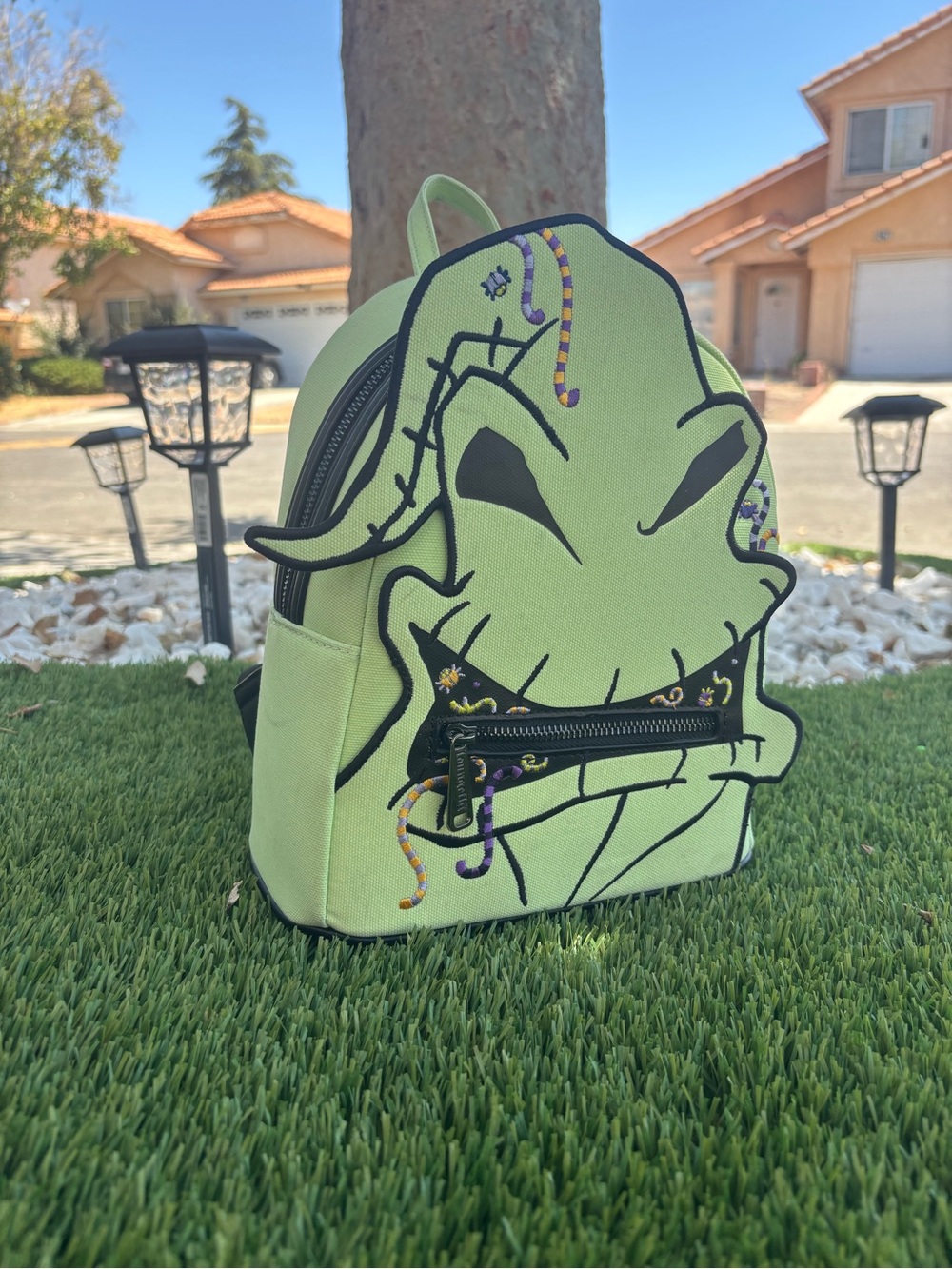 Oogie Boogie Glow In the Dark Canvas Mini Backpack